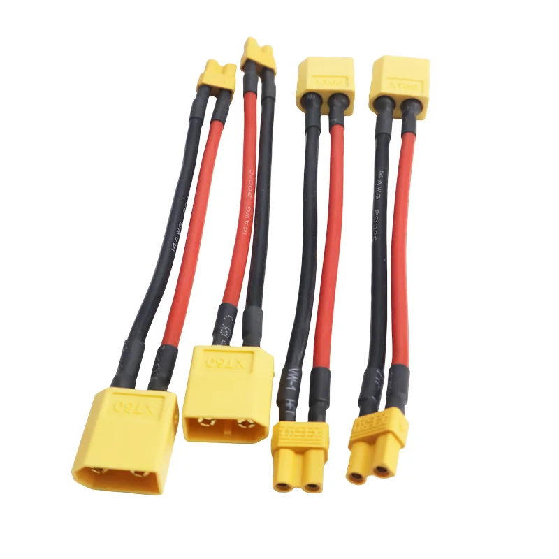 Lot de câbles adaptateurs XT60, XT30, XT90, EC5 pour RC - 10cm