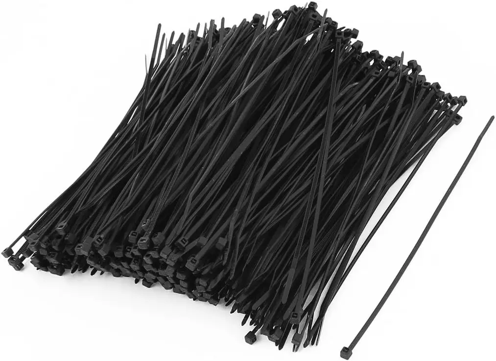 

Tcenofoxy Nylon Strip Zip Wire Cable Tie Fastener Off 2mmx150mm 500pcs