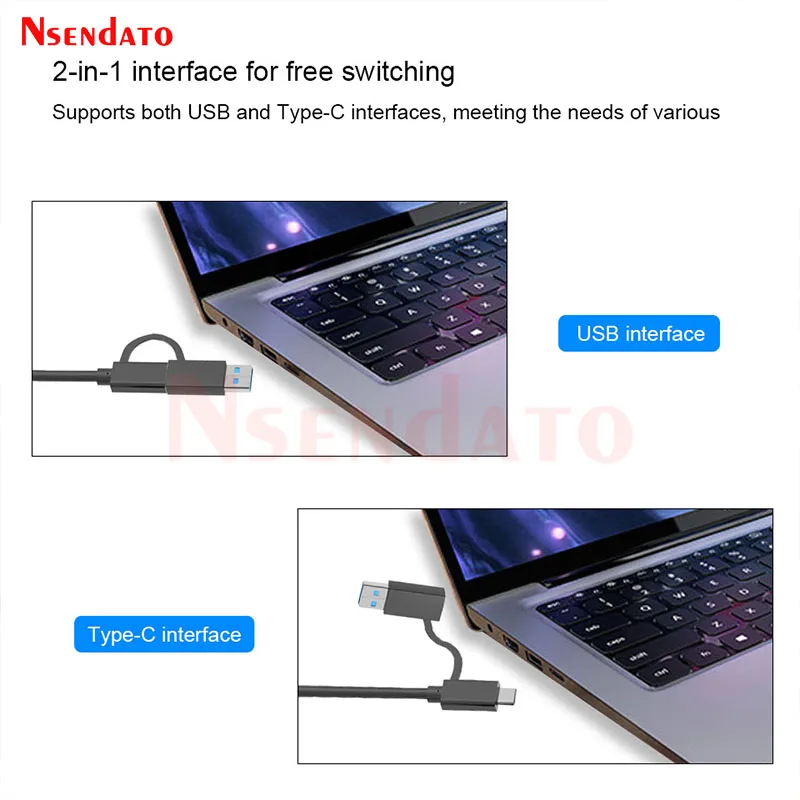 Wavlink USB-C 2.5 Lan 기가비트 이더넷 어댑터는 PC 노트북용 RJ45 네트워크 카드에 10/100/1000/2500Mbps 5Gbps USB 유형 C를 변환합니다.