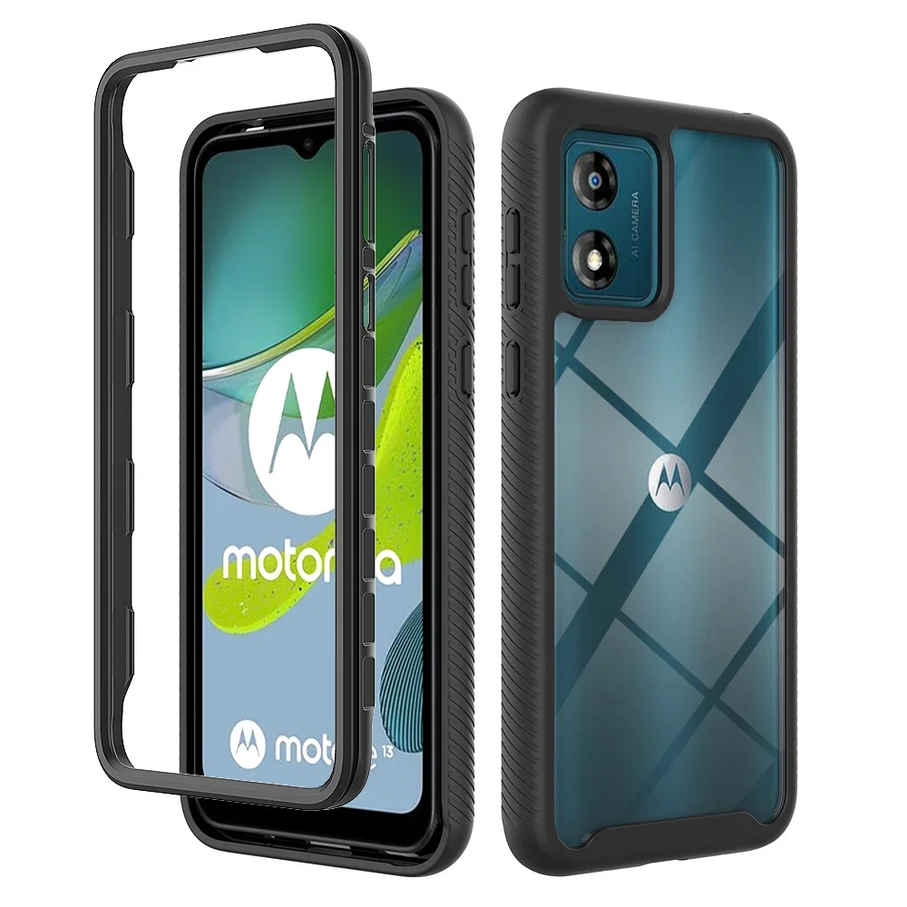 Hybrid Rugged Armor Shockproof Case For Motorola Moto E13 E32 G13 G23 G53 G22 G32 G52 G82 5G TPU Frame Hard Plastic Back Cover