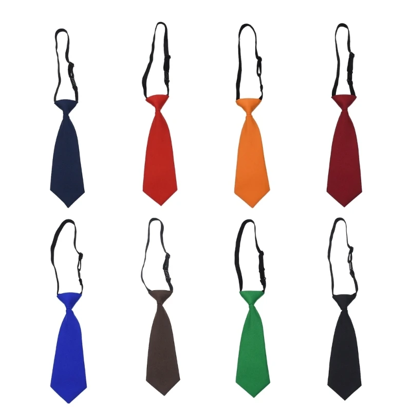 

Q1FA Dapper Boys' School Uniform Tie Children's Necktie for Weddings Preepy Look Girls' School Uniform Tie
