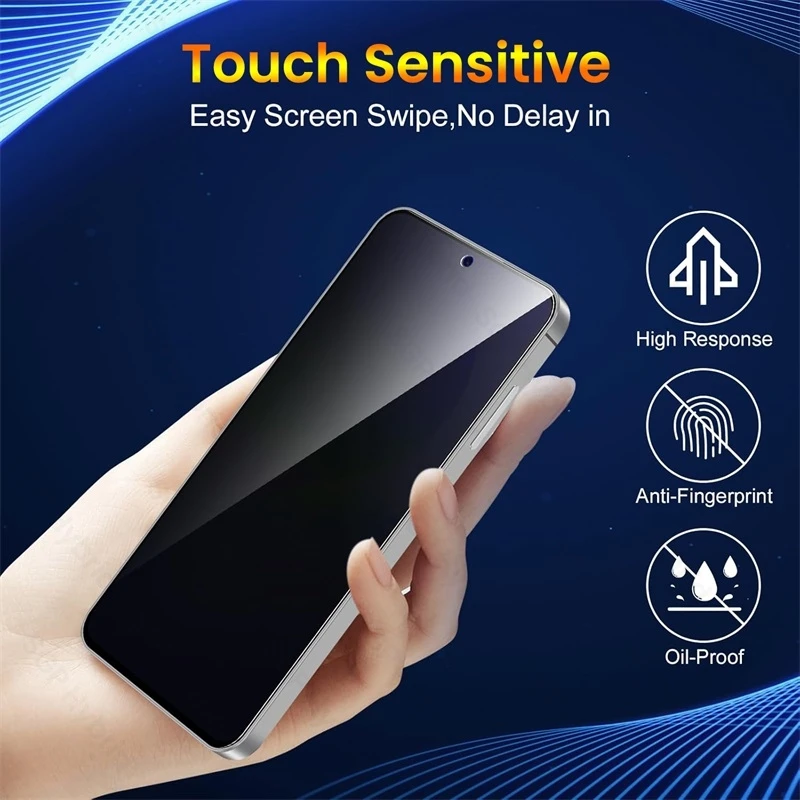 Premium Privacy Tempered Glass Anti-Spy Screen Protector (2-Pack) - Advanced Anti-Peeping Technology