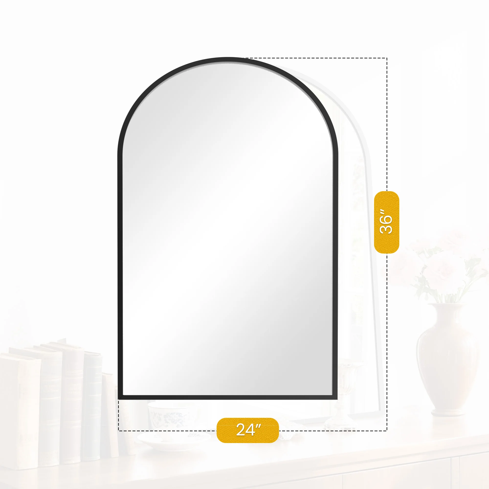 Mirror used in entryway