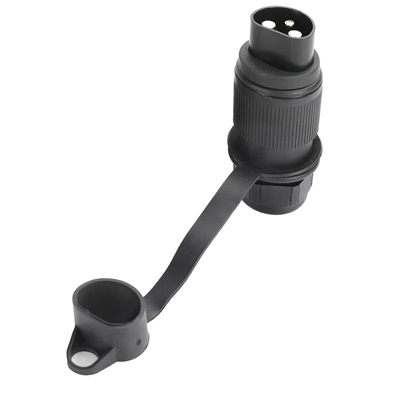 12/24V Round 3 Pole Plug Interface Adapter Socket Connector for Car Electronics Trailer Caravan Truck Vehicle plug interface adapter