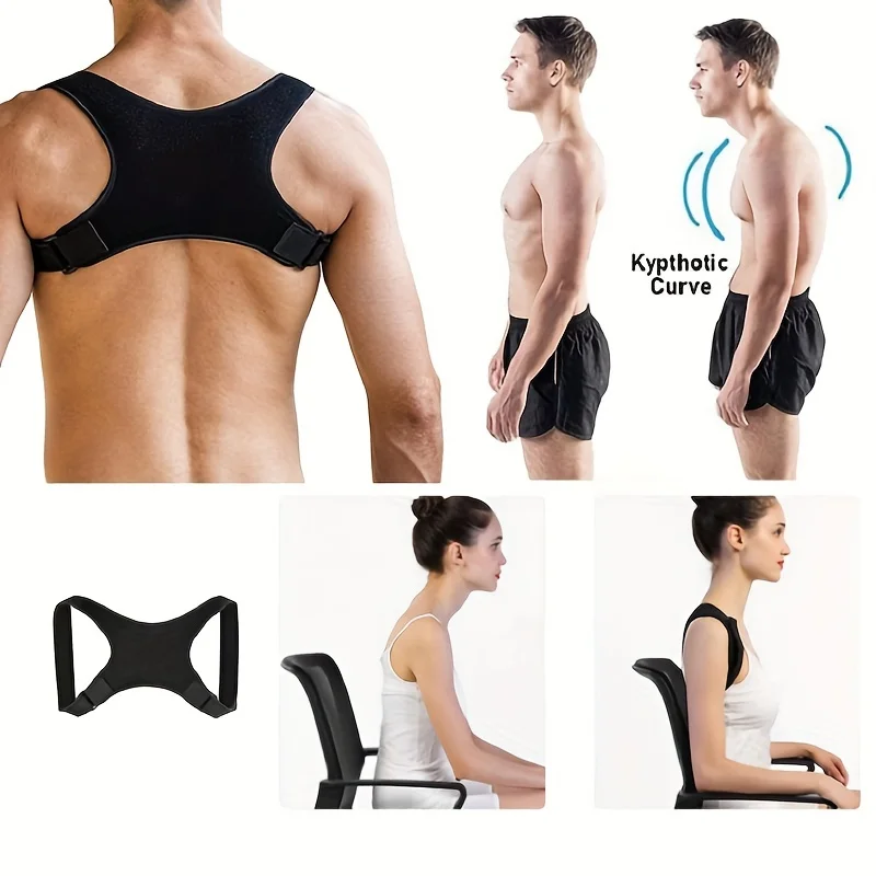 1PC Humpback Corrector, Comfortable Back Support Strap, Improves Posture, Reduces Hunchback, Suitable for Both Men and Women