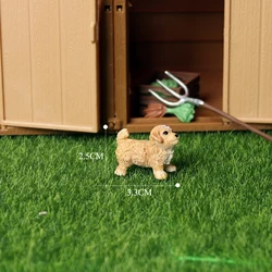 Realistic Dog Figurine Collection - Labrador, Golden Retriever, Shiba Inu, Schnauzer, Poodle Décor & Party Favors (Cocker spaniel puppy)