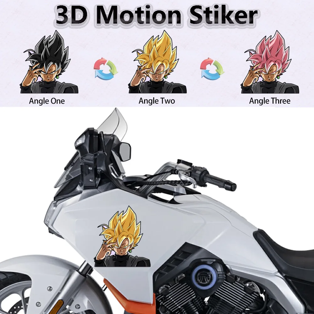 

3D аниме наклейки Dragon Ball Z Black Goku самоклеящиеся наклейки для движения автомобилей, ноутбуков, холодильников, мотоциклов и т. д.