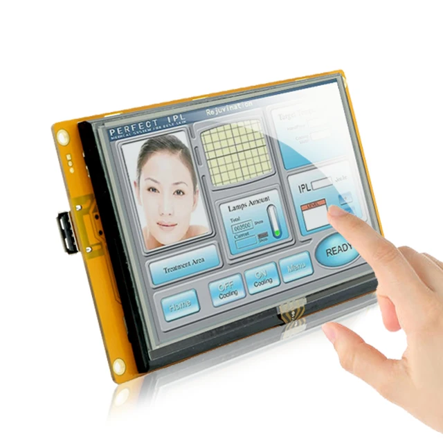4.3 to 10.1 inch Intelligent HMI Serial TFT LCD panel Module with Powerful Software + 128M Flash Memory + Touch screen for ESP32
