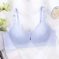 New Cotton Soft Comfortable Pregnant Women's Breastfeeding Bra Gathering Anti sagging and Steel Ring Free Women's Underwear 1