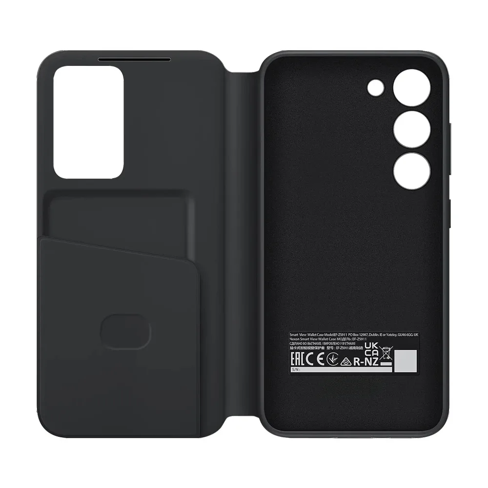 Smart View Wallet Case for Smartphones - Premium Cover with S-View Feature