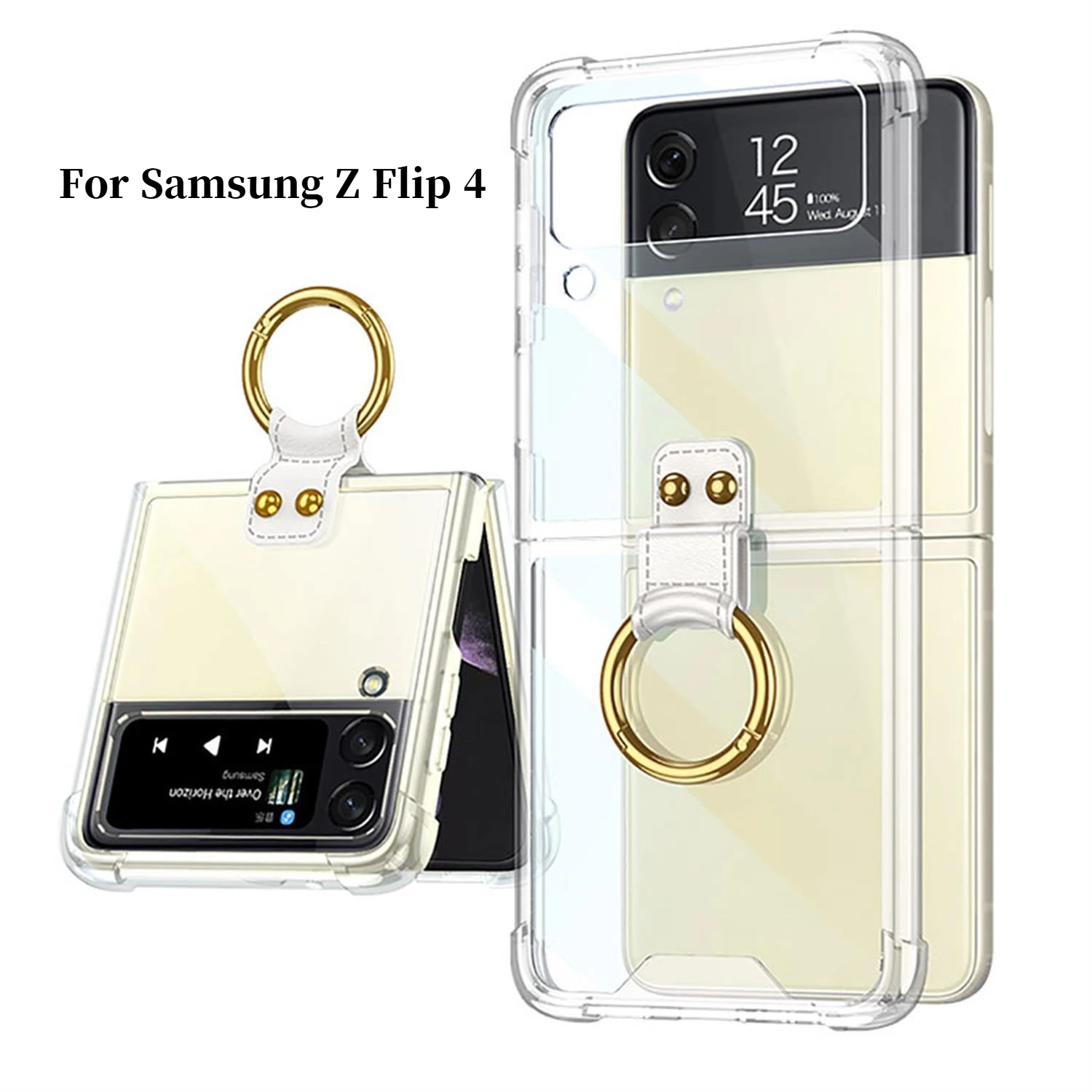 Airbag Ring Shockproof Transparent Phone Case - Clear Armor Back Cover