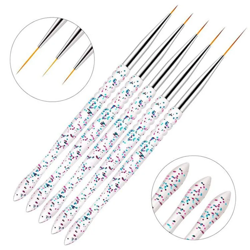 Nail Art Design Kit - Precision Dotting Tools & Liner Brushes (10-Piece Set)