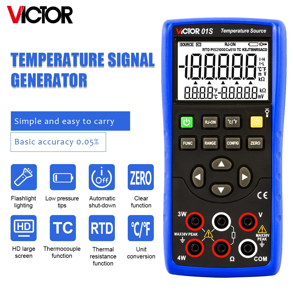 Generatore Di Segnale Alta Precisione 0-5/10V 0/4-20mA | Calibratore Portatile Per PLC E Debug