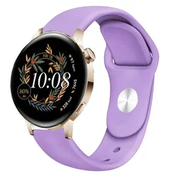 Silicone Sport Watch Band Strap - Universal 20mm/22mm for 20mm (Light-purple-25)