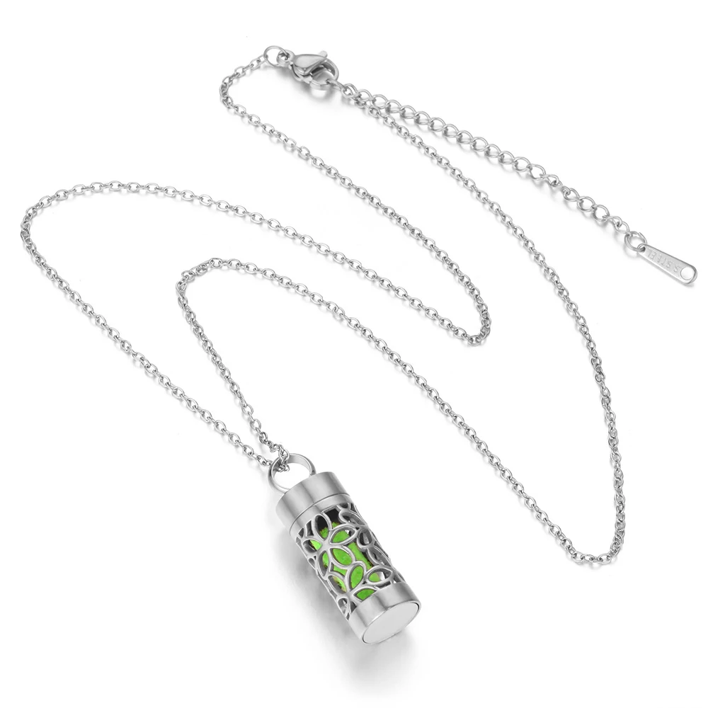 Stainless Steel Aromatherapy Diffuser Pendant Necklace