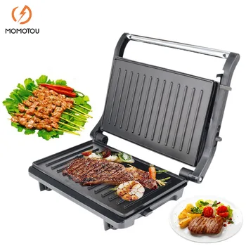 무연 전기 바베큐 그릴, 110-240V, 스테이크 샌드위치 메이커, 붙지 않는 요리, 아침 식사 기계, 주방 가전