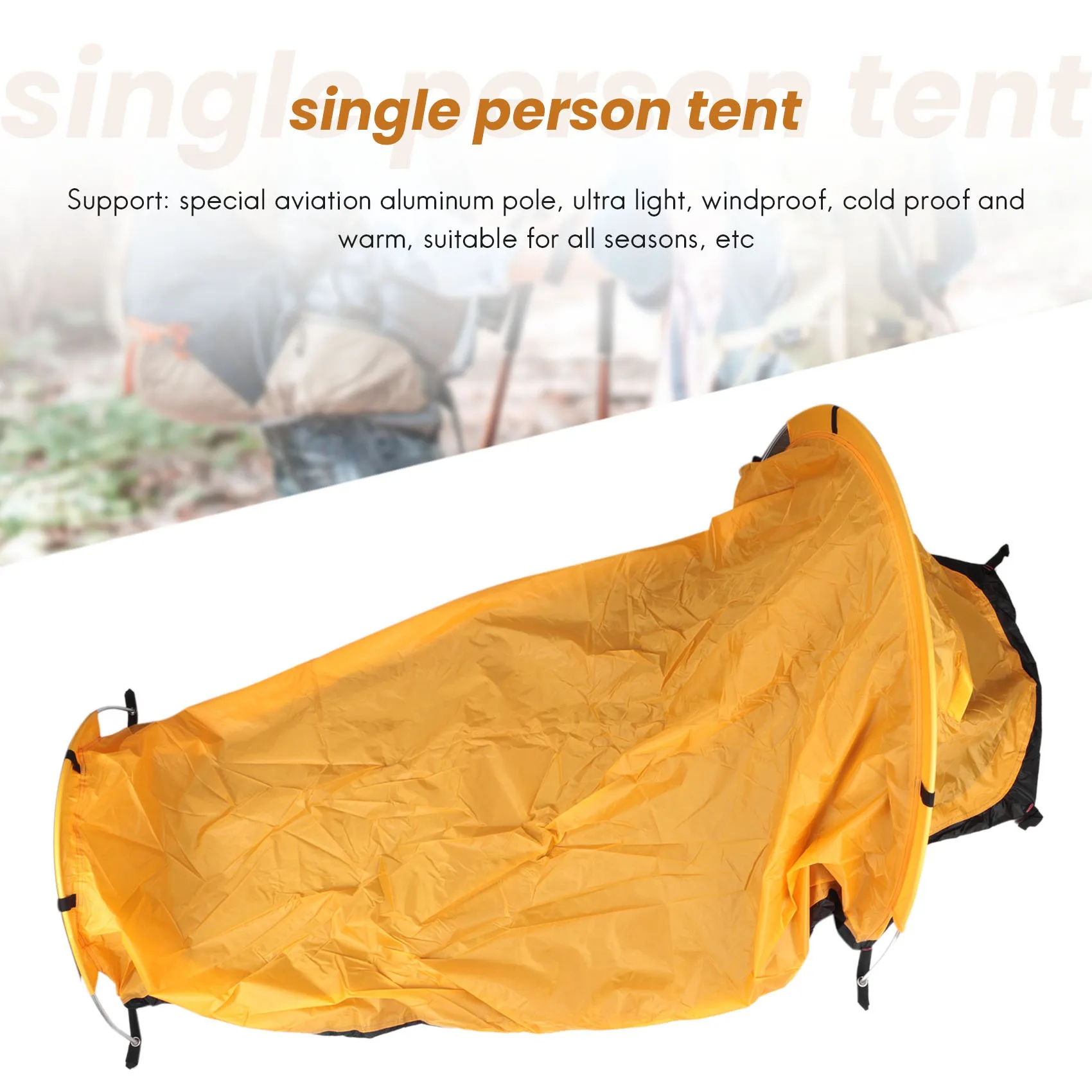 Ultralight Bivvy Tent Single Person Backpacking Bivy Tent Waterproof