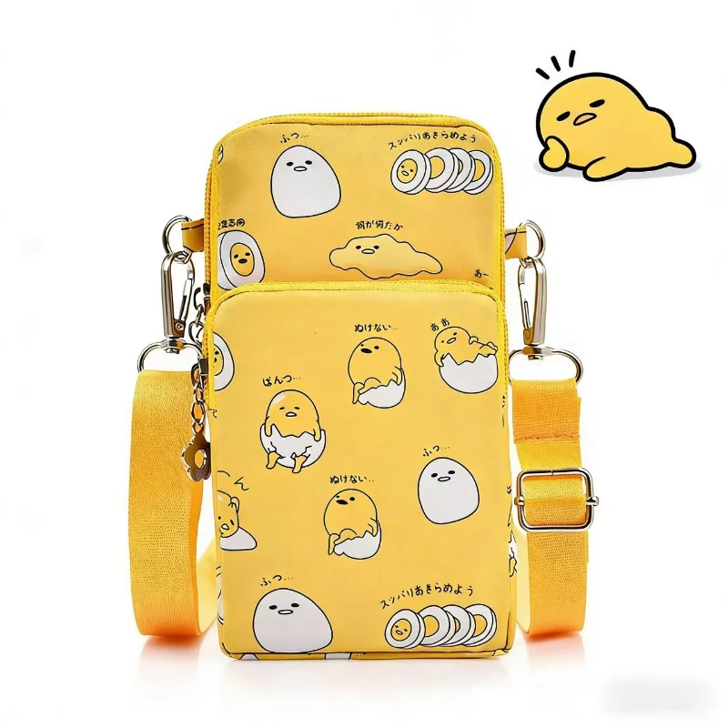 Bolso impermeable para teléfono móvil Gudetama, Mini bolso cruzado Oxford para mujer, bolso con cremallera multicapa para uso diario, bolso informal para viajes al aire libre - AliExpress 26