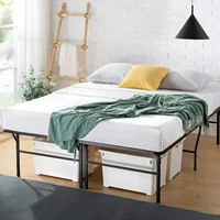 Queen Size Heavy Duty Mattress Foundation / 18 Inch Metal Platform Bed Frame, No Box Spring Needed, Sturdy Steel Frame 1
