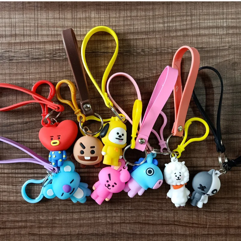 Bt21 Bangtan Boys Mang Koya Chimmy Cooky Shooky Cartoon Rubber Animal