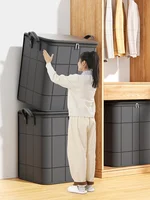 Large Storage Bags for Clothes, Foldable Thick Fabric Blanket Comforter Bags Reinforced HandlesWaterproof Dustproof Containers 1