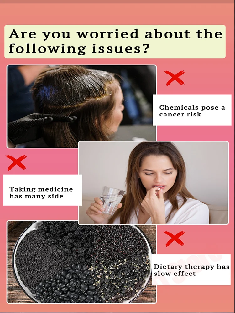 Repair original ecology black hair hair color restorer