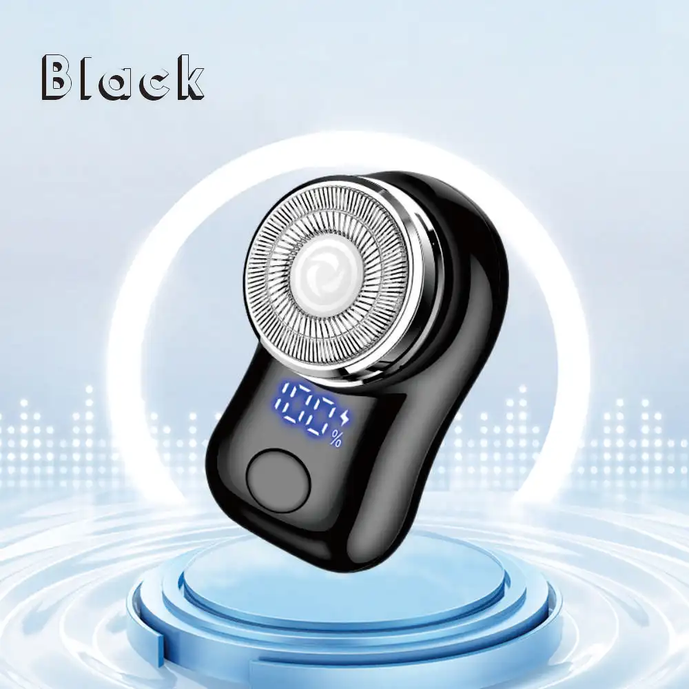 Mini electric shaver men's bag travel shaver portable beard Type-C intelligent digital display lightweight