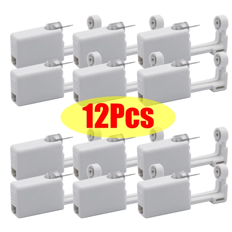 112PcssetEarPiercingGunKitDisposableDisinfectSafetyEarring