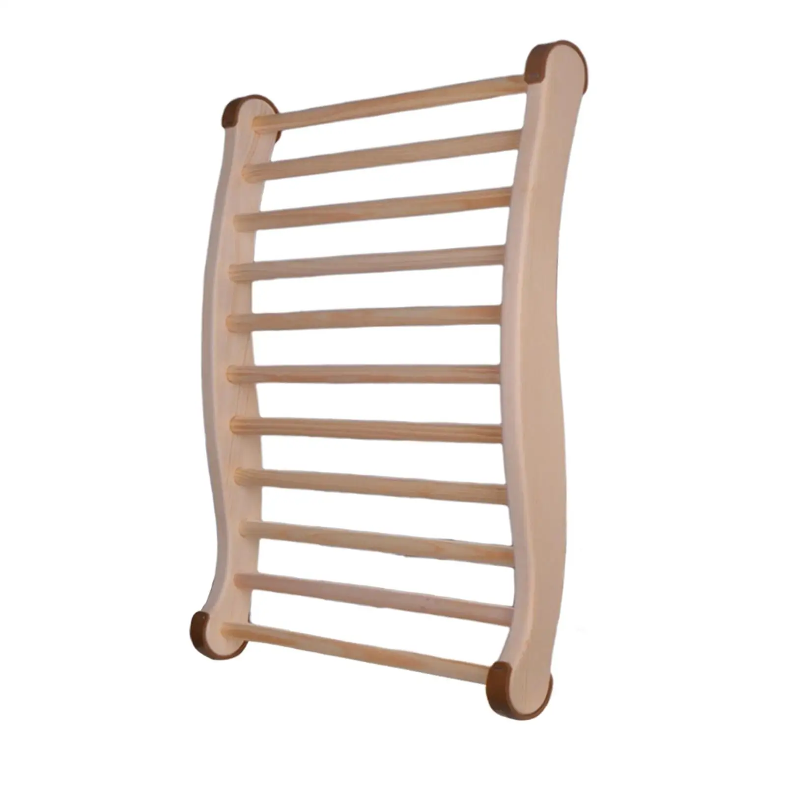 Sauna Backrest Fully Assembled Ergonomic Non Slip Comfortable Sauna Chair with Back Support Curved Cushion for Sauna Barrel