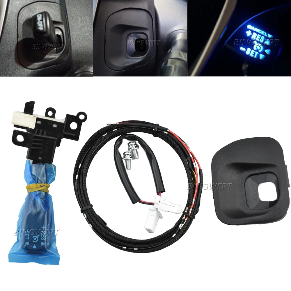 

Новый автомобильный выключатель круиз-контроля 84632-34011 84632-0F010 + крышка рулевого колеса 45186-47030-C0 для Toyota Prius премиального качества