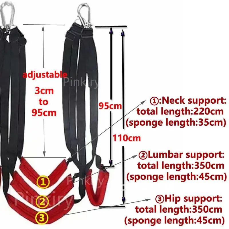 Four and Five Pad Soft Sex Swing Sex Furniture Fetish Bondage Adult Game Seat & Leg Pad Hanging Toys Couples Flirt BDSM