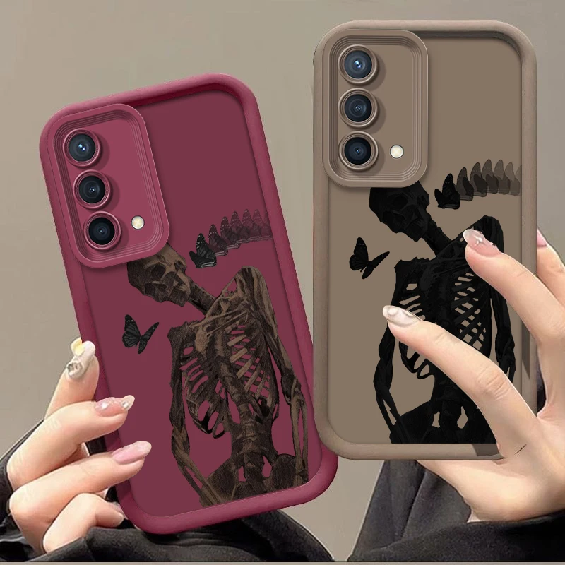 Skull Cool Per Reno X5 X3 10 8T 7Z 6 5 Pro Plus Pro 4G 5G Eye Ladder Custodia Per Telefono