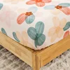 3PC Flower World Fitted Sheet Floral pattern 100%Polyester 1Fitted Sheet 2Pillowcase Queen/King Size Four Seasons No Pillowcase 4