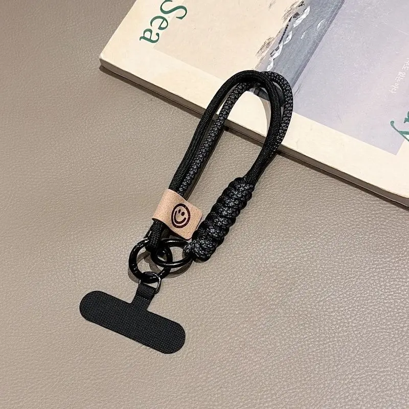 Luxury Braided Wristband Mobile Phone Lanyard with Multifunctional Pendant