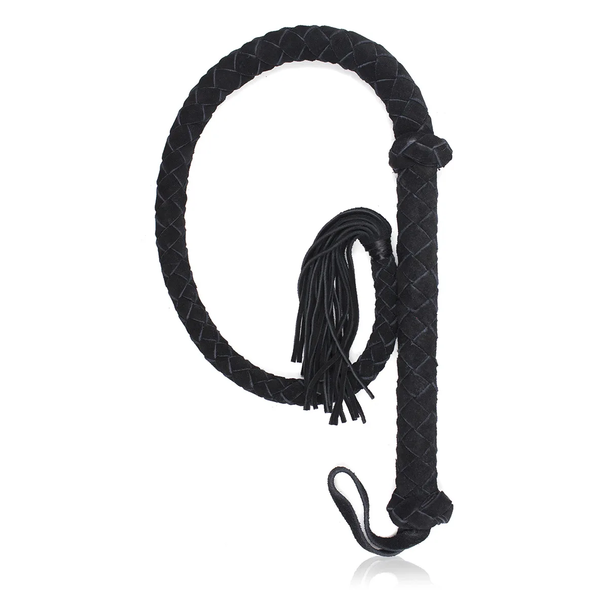 108CM Genuine Leather Horse Whip Bull Whip, Genuine Leather Bull Whip Cowhide Horse Riding COW LEATHER