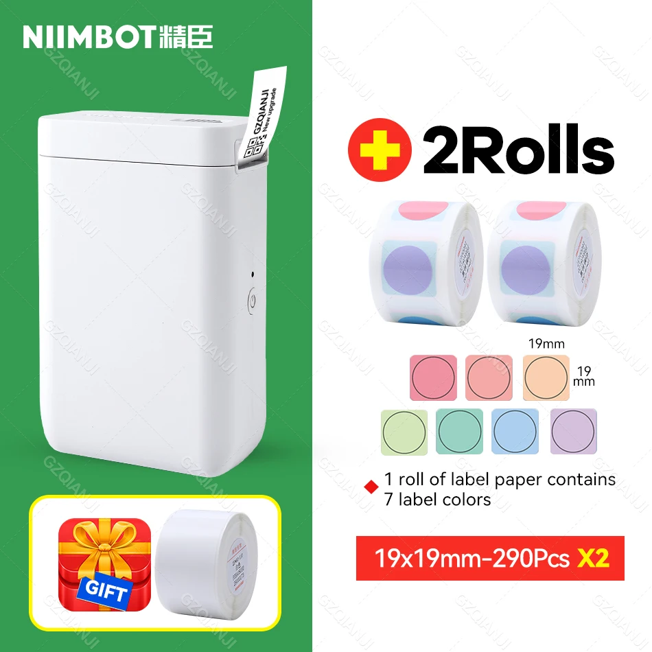 small photo printer Niimbot D101 Mini Thermal Label Sticker Printer Paper Roll Inkless Portable Pocket Label Maker for Mobile Phone Machine D11 Plus bluetooth pocket printer Printers