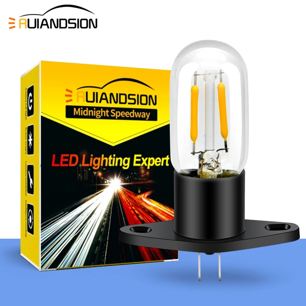 Ruiandsion Z187 T170 LED Microwave Light Bulb White Yellow 240V LED Filament Light Bulbs Replacement for Microwave Oven