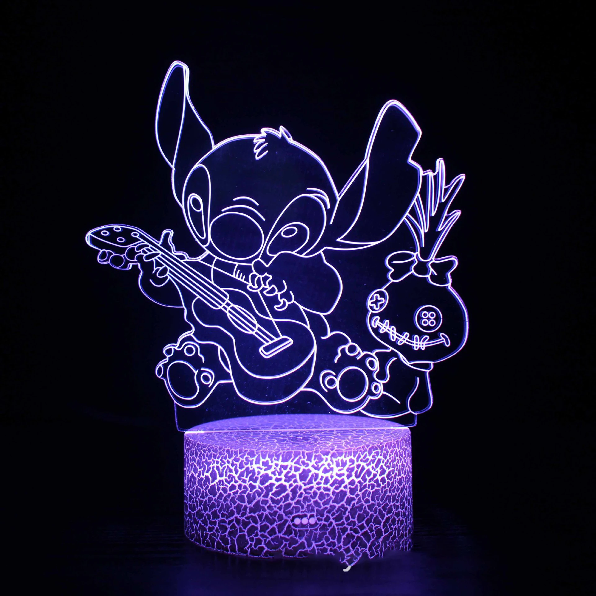 Disney-CAN o & Stitch Veilleuse pour Enfants, Lampe de Dessin Animé Mignon,  Anime Kawaii, Rose, Bleu, Décoration de Chambre, Cadeaux d'Anniversaire,  Jouets - AliExpress