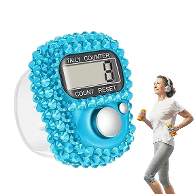 Finger Counter Compass Islamic Tasbih Bead 5 Digital LED Electronic Handheld Tally Counter Clicker counter ring