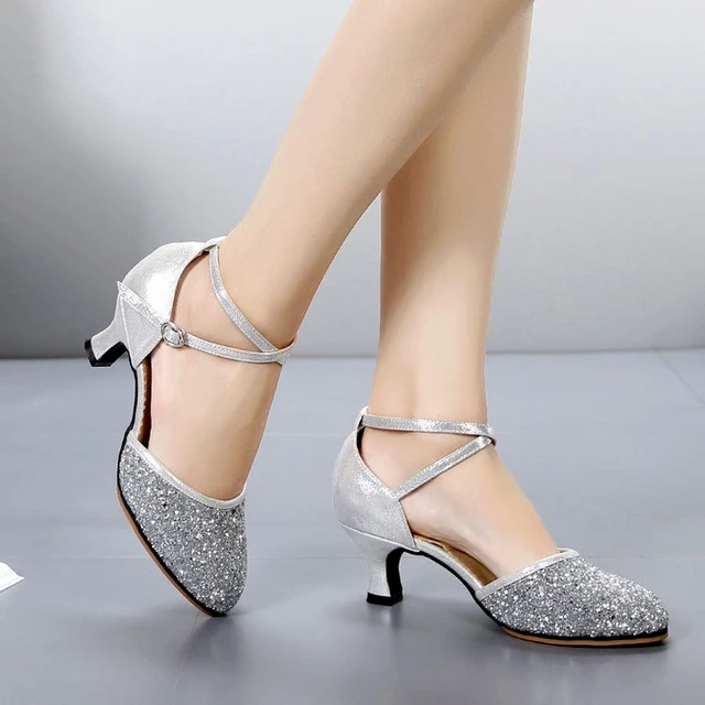 JuseDanc-zapatos de baile latino para mujer, calzado de salón, plataforma,  boda, fiesta