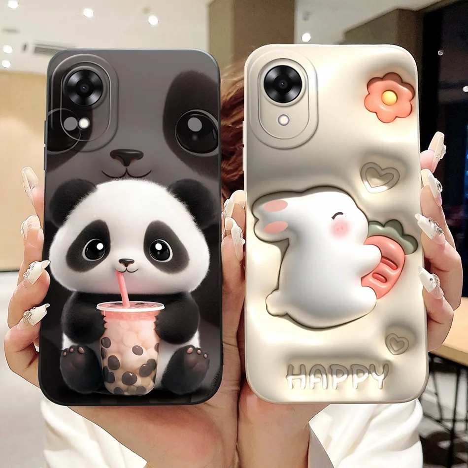 2024 New Cute Cartoon Pattern Soft Silicone Protective Phone Case