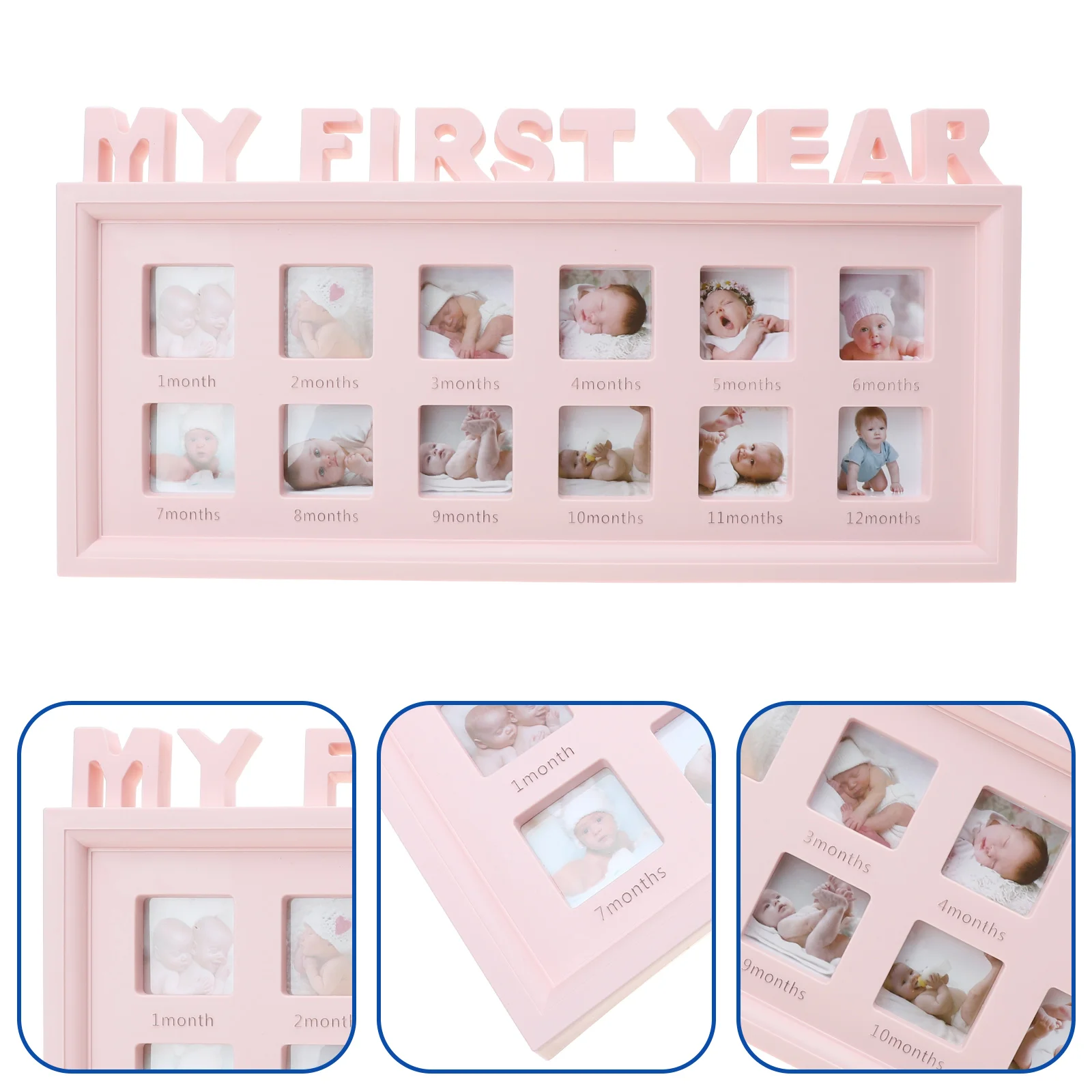

Growth Photo Frame Picture Baby Shower Gift Collage Frames Commemorate Pvc Memorial