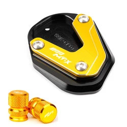 Enhanced Motorcycle CNC Kickstand Foot Side Stand Enlarger Pad Support Plate (Gold 800MTX.)