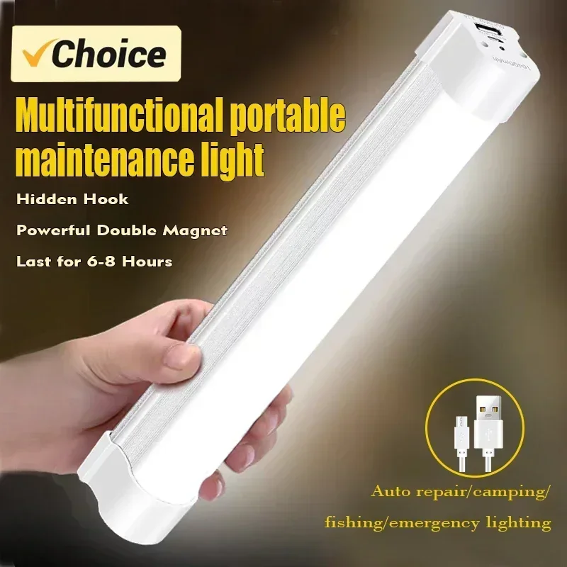 LED Portable Light USB Rechargeable Night Light Dual Magnetic 3 Modes MultiFunction For Kitchen Cabinets Repairing Camping portable lanterns,camping light,camping lamp,portable flashlight,portable work lights,portable work light,camping lantern,portable torch