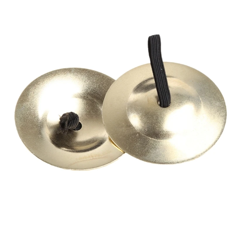 831C 1 Pair Mini Small Kids Children Copper Hand Cymbals Gong Band Rhythm Musical Percussion Instrument Children Handmade Toy