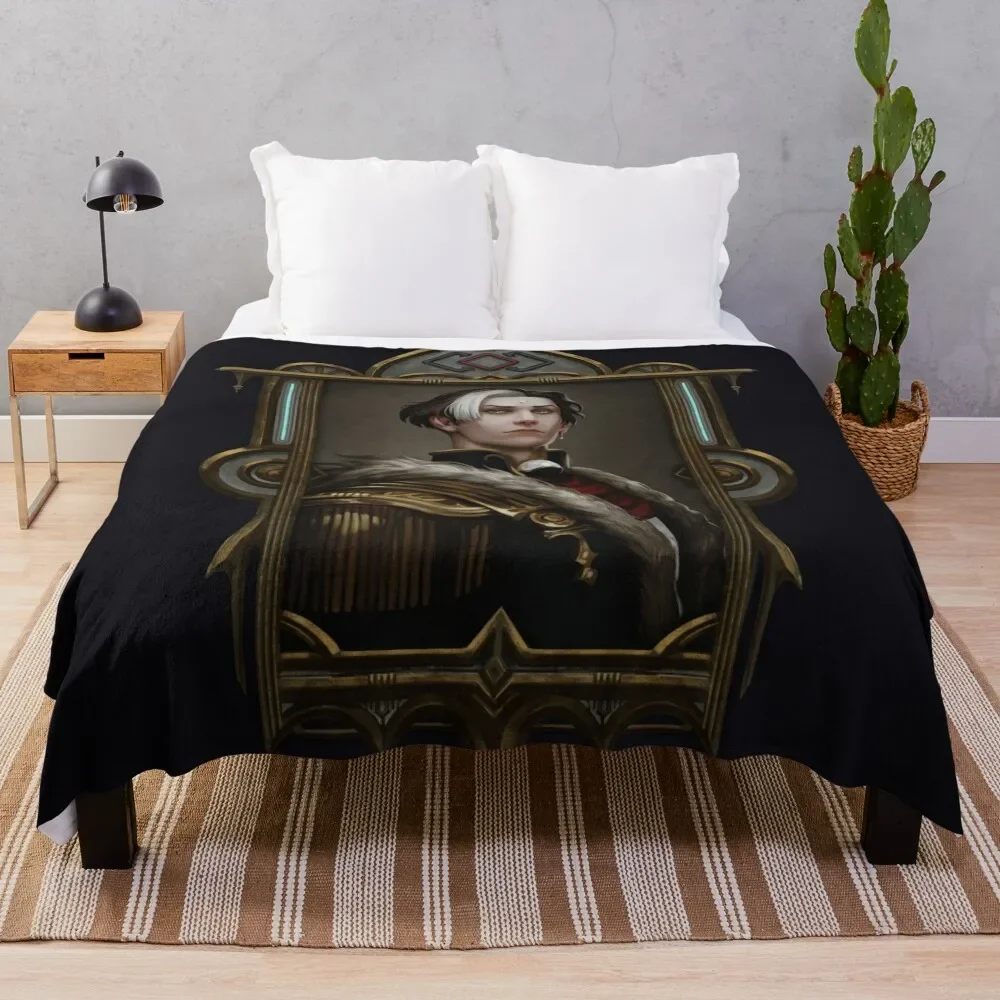 

Solus zos Galvus framed portrait Throw Blanket Luxury Designer Stuffeds Fluffy Softs Beach Blankets
