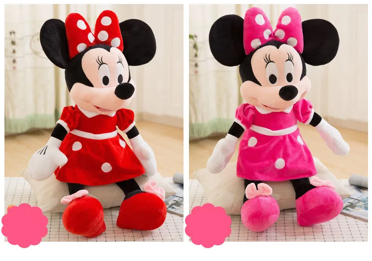 30-35cm Mickey Mouse Plüschtiere Kawaii Anime Mickey Minnie Stofftiermodelle Dekorationspuppen für Kinder Geburtstagsgeschenk – Detail 8