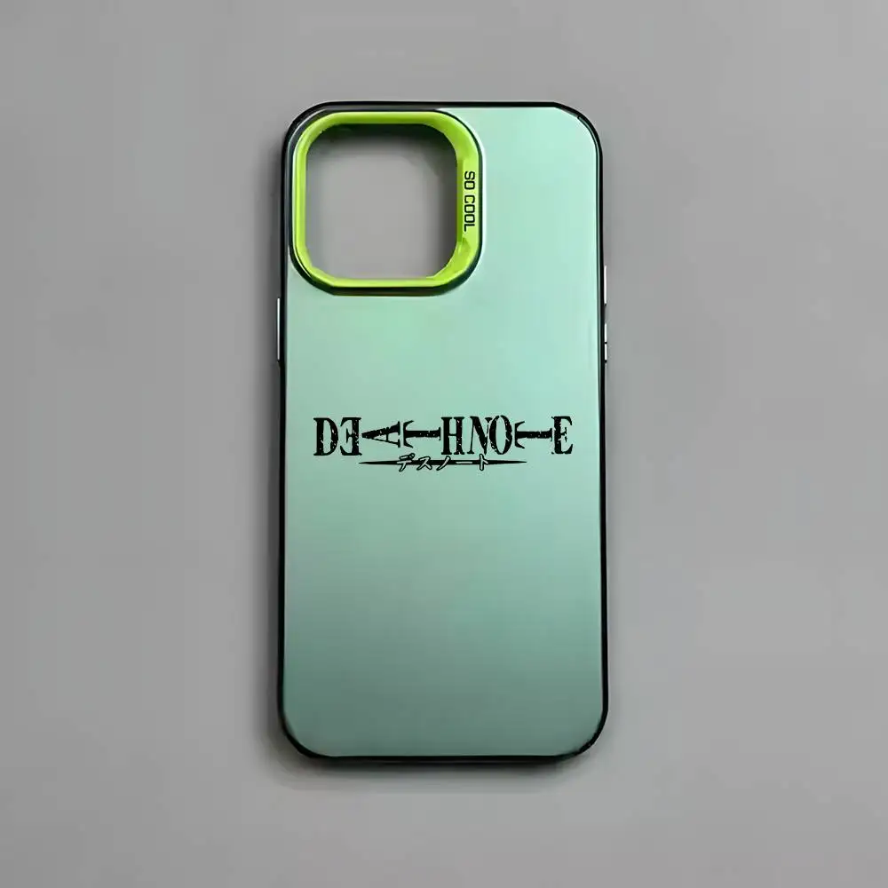 Aurora Multicolor Matte Metallic Phone Case with Light D-Death N-Note Design