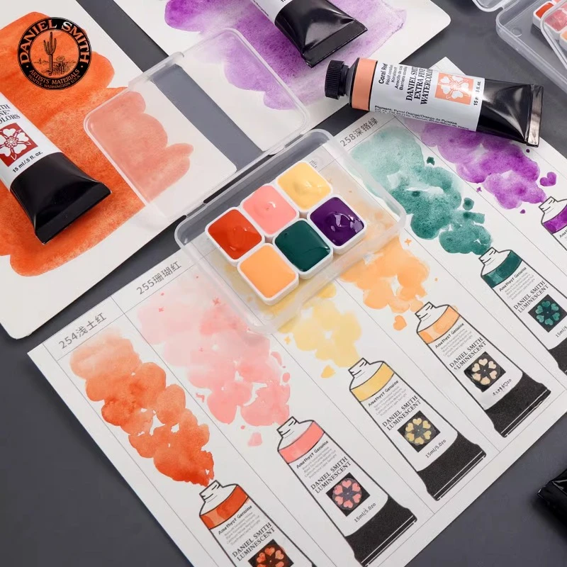 6 Color Watercolor Pigment Skin Color/coral Reef Pink Artist-grade Watercolor Painting Art Supplies watercolor painting set watercolor paint watercolor pigment skin and face paint