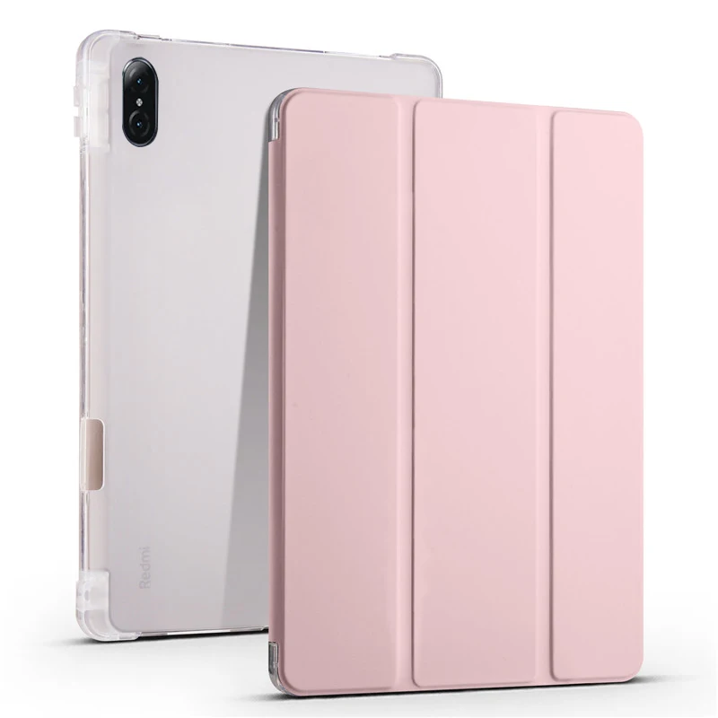 Durable Clear Silicone Stand Case with Pencil Holder